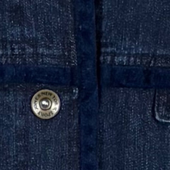 Jones New York Sport Cotton Blend Dark Denim Long Sleeve Jacket; Size XXL - Picture 4 of 12
